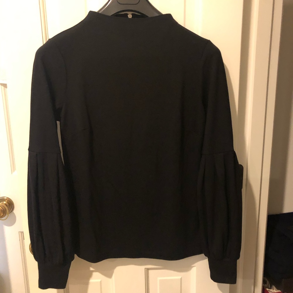 Ann Taylor black shirt with bell sleeve